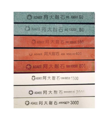 ADAEE - CONJUNTO DE 8 PEDRAS PARA AFIAÇÃO DE FACAS E LÂMINAS ADAEE - CONJUNTO DE 8 PEDRAS PARA AFIAÇÃO DE FACAS E LÂMINAS