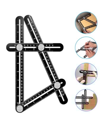 ANGLE IZER - ESQUADRO MULTI-ÂNGULO EM LIGA DE ALUMÍNIO