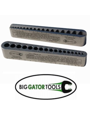 BIG GATOR - Guia de Furação Imperial com 17 medidas BIG GATOR - Guia de Furação Imperial com 17 medidas