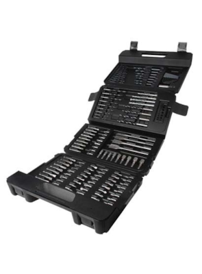 BLACK & DECKER - JOGO PARA FURAR E PARAFUSAR COM 129 PEÇAS - A7211-XJ BLACK & DECKER - JOGO PARA FURAR E PARAFUSAR COM 129 PEÇAS - A7211-XJ