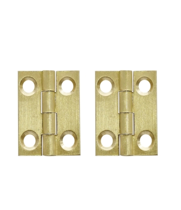 BOXMAN - DOBRADIÇA LATONADA COM 4 FUROS - 2 PCS