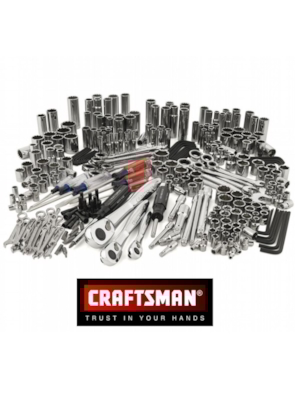 CRAFTSMAN - CAIXA COM 302 PEÇAS E CHAVE CATRACA DE 84 DENTES CRAFTSMAN - CAIXA COM 302 PEÇAS E CHAVE CATRACA DE 84 DENTES