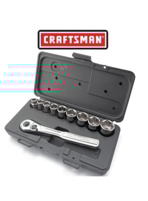 CRAFTSMAN - CONJUNTO CHAVE CATRACA - 10 PEÇAS CRAFTSMAN - CONJUNTO CHAVE CATRACA - 10 PEÇAS