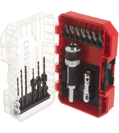 CRAFTSMAN - CONJUNTO DE BITS E BROCAS - 15 PCS