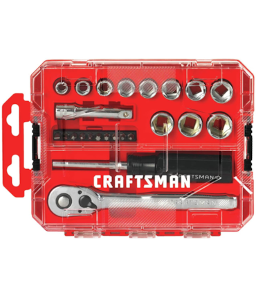 CRAFTSMAN - JOGO DE SOQUETES SEXTAVADOS E BITS - 24 PCS