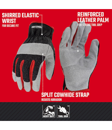 CRAFTSMAN - LUVAS EM COURO RESISTENTE - INDUSTRIAL CRAFTSMAN - LUVAS EM COURO RESISTENTE - INDUSTRIAL