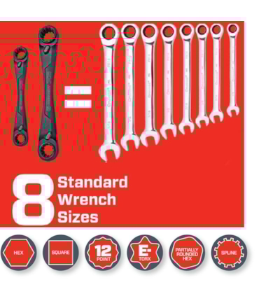 CRESCENT - 2 CHAVES CATRACA X6 CX6DBS2 SAE CRESCENT - 2 CHAVES CATRACA X6 CX6DBS2 SAE