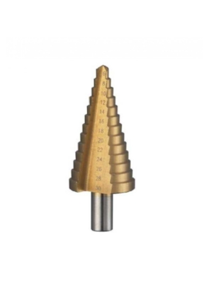 CTPOHR - STRONG - Broca Escalonada HSS, em Titânio, 6 a 30 mm CTPOHR - STRONG - Broca Escalonada HSS, em Titânio, 6 a 30 mm
