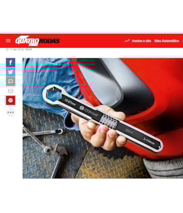 CTPOHR - STRONG - CHAVE AJUSTÁVEL PARA SEXTAVADOS 5 A 27MM - EM CROMO VANADIO - 25 PEÇAS EM 1 CTPOHR - STRONG - CHAVE AJUSTÁVEL PARA SEXTAVADOS 5 A 27MM - EM CROMO VANADIO - 25 PEÇAS EM 1