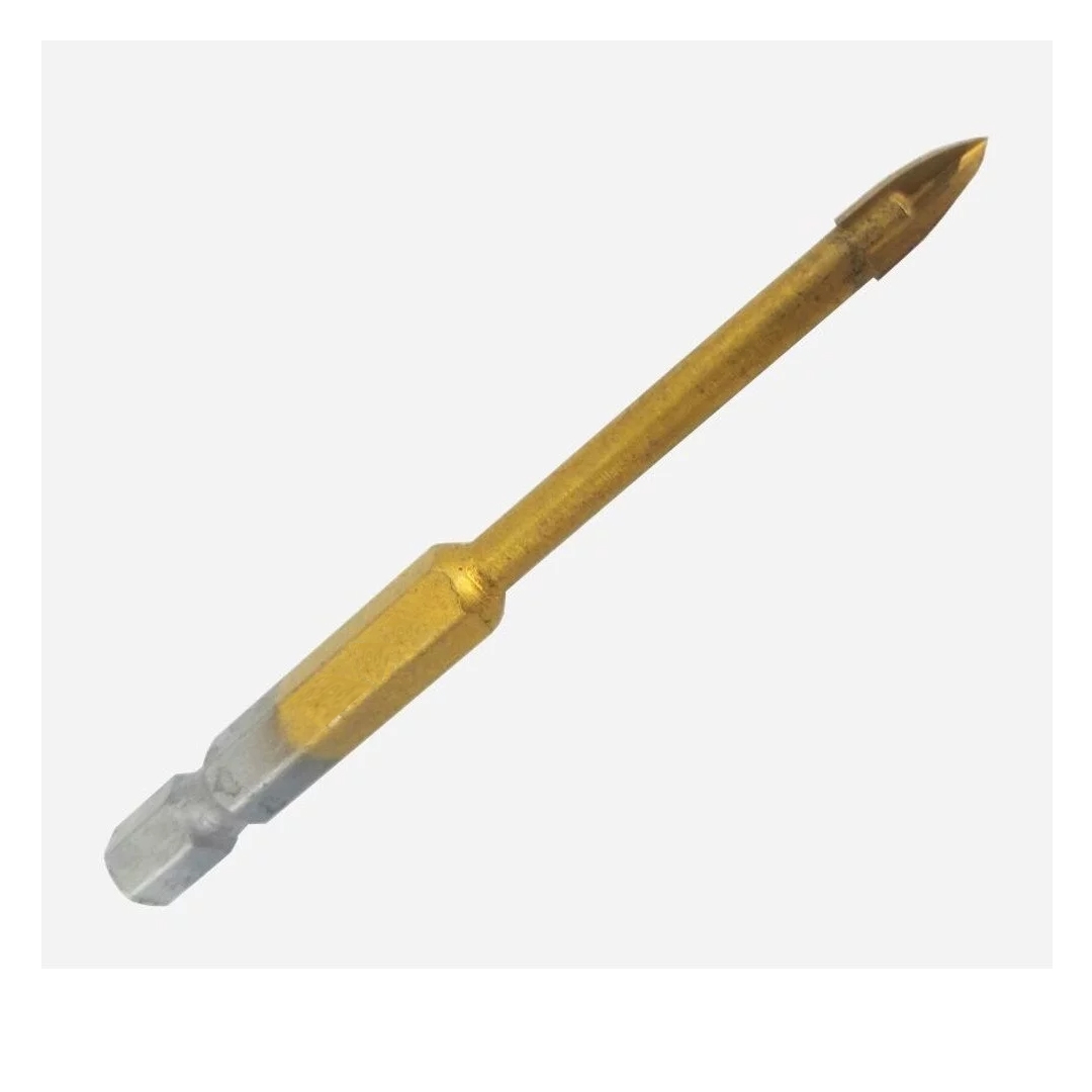 CTPOHR – STRONG – BROCA PARA VIDRO 10 MM PONTA CRUZADA COM REVEST. EM TITÂNIO