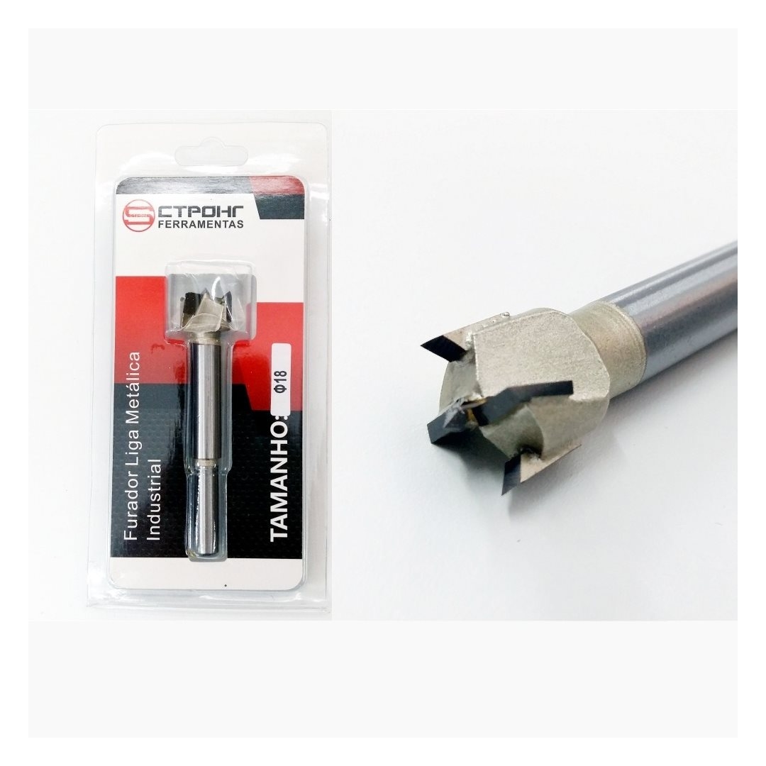 CTPOHR – STRONG – Fresa Broca Forstner 18 mm para Dobradiças, Minix e outras Furações