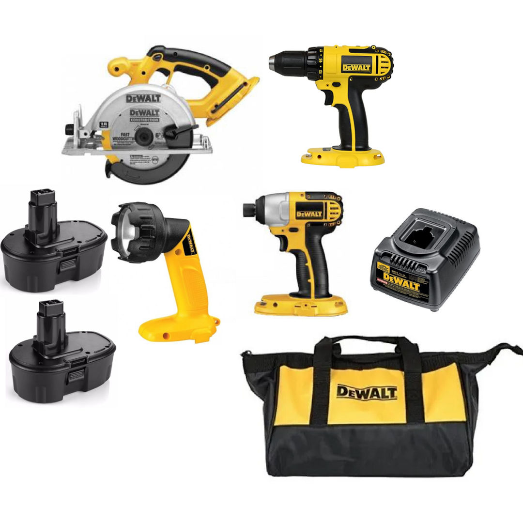 DEWALT - COMBO DE 4 MÁQUINAS À BATERIA - 18V