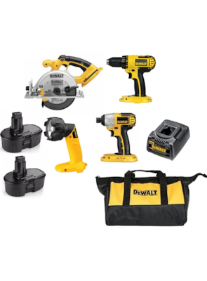 DEWALT - COMBO DE 4 MÁQUINAS À BATERIA - 18V DEWALT - COMBO DE 4 MÁQUINAS À BATERIA - 18V