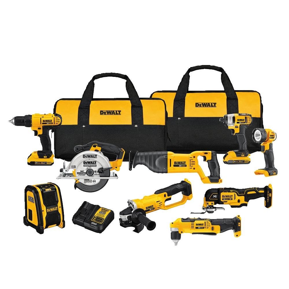 DEWALT COMBO DE 9 M QUINAS BATERIA 20V DCK940D2