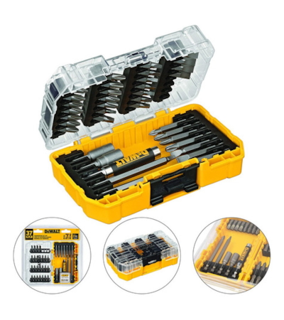 DEWALT - ESTOJO COM 37 BITS PARA PARAFUSAR E FURAR