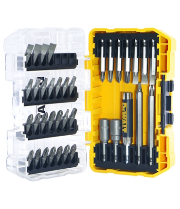 DEWALT - ESTOJO COM 37 BITS PARA PARAFUSAR E FURAR