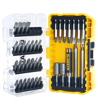 DEWALT - ESTOJO COM 37 BITS PARA PARAFUSAR E FURAR