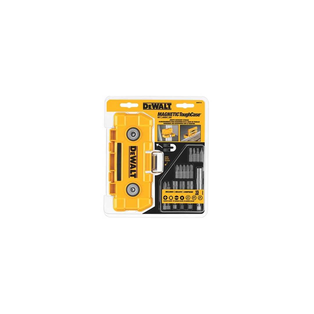 DEWALT - ESTOJO MAGNÉTICO COM 15 BITS PARA PARAFUSAR - DWMTC15