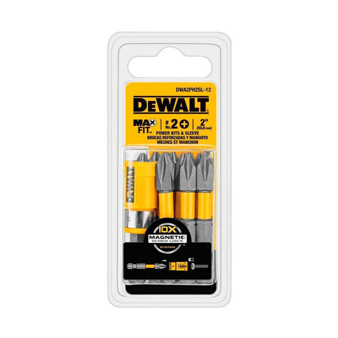 DEWALT - JOGO DE BITS PHILLIPS - 12 PEÇAS