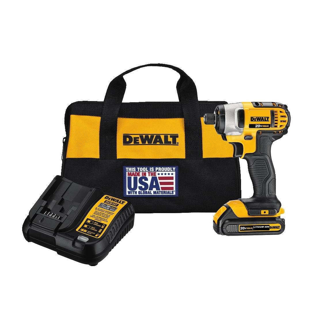 DEWALT - PARAFUSADEIRA DE IMPACTO 20 V - PRODUZIDA NOS EUA