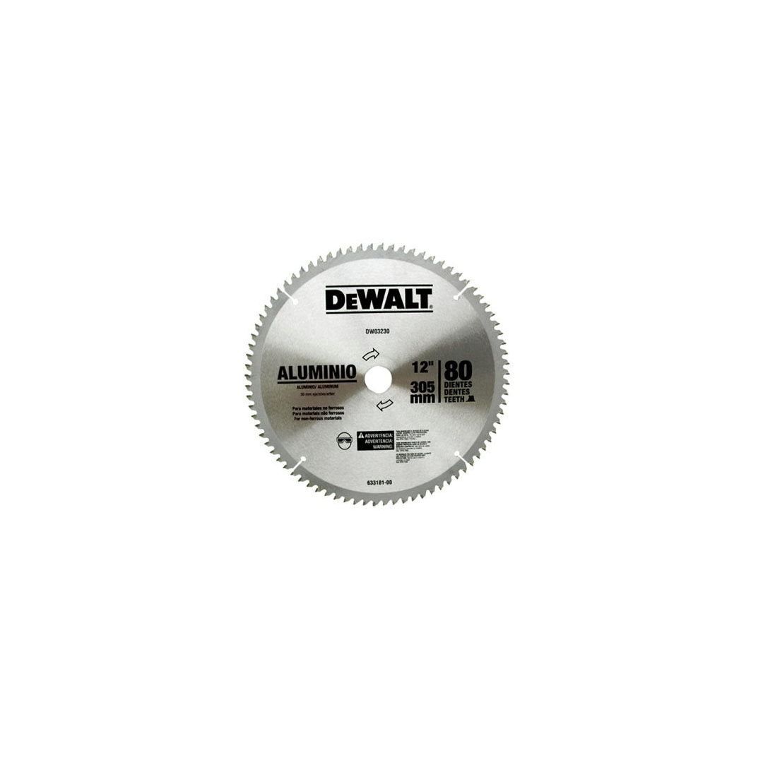 DEWALT - SERRA DE VÍDEA PARA ALUMINIO 12 COM 80 DENTES - DW03230