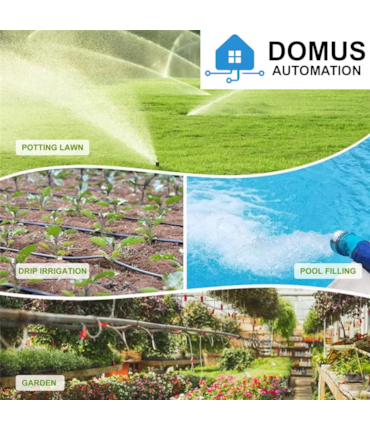 DOMUS - CONTROLADOR DE IRRIGAÇÃO INTELIGENTE WI-FI + BLUETOOTH - 1 SAÍDA