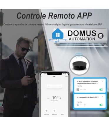 DOMUS - CONTROLE UNIVERSAL INTELIGENTE WIFI E IR