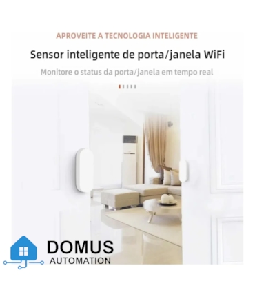 DOMUS - SENSOR DE PORTA E JANELA VIA ZIGBEE
