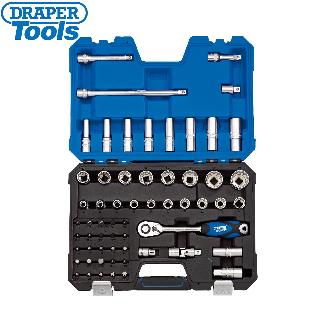 DRAPER 51pc. ソケットセット DRAPER - CONJUNTO DE CHAVES E SOQUETES - 49 PECAS - Tools BR