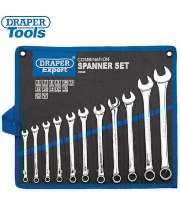 DRAPER - CONJUNTO COM 11 CHAVES COMBINADAS - MÉTRICAS DRAPER - CONJUNTO COM 11 CHAVES COMBINADAS - MÉTRICAS
