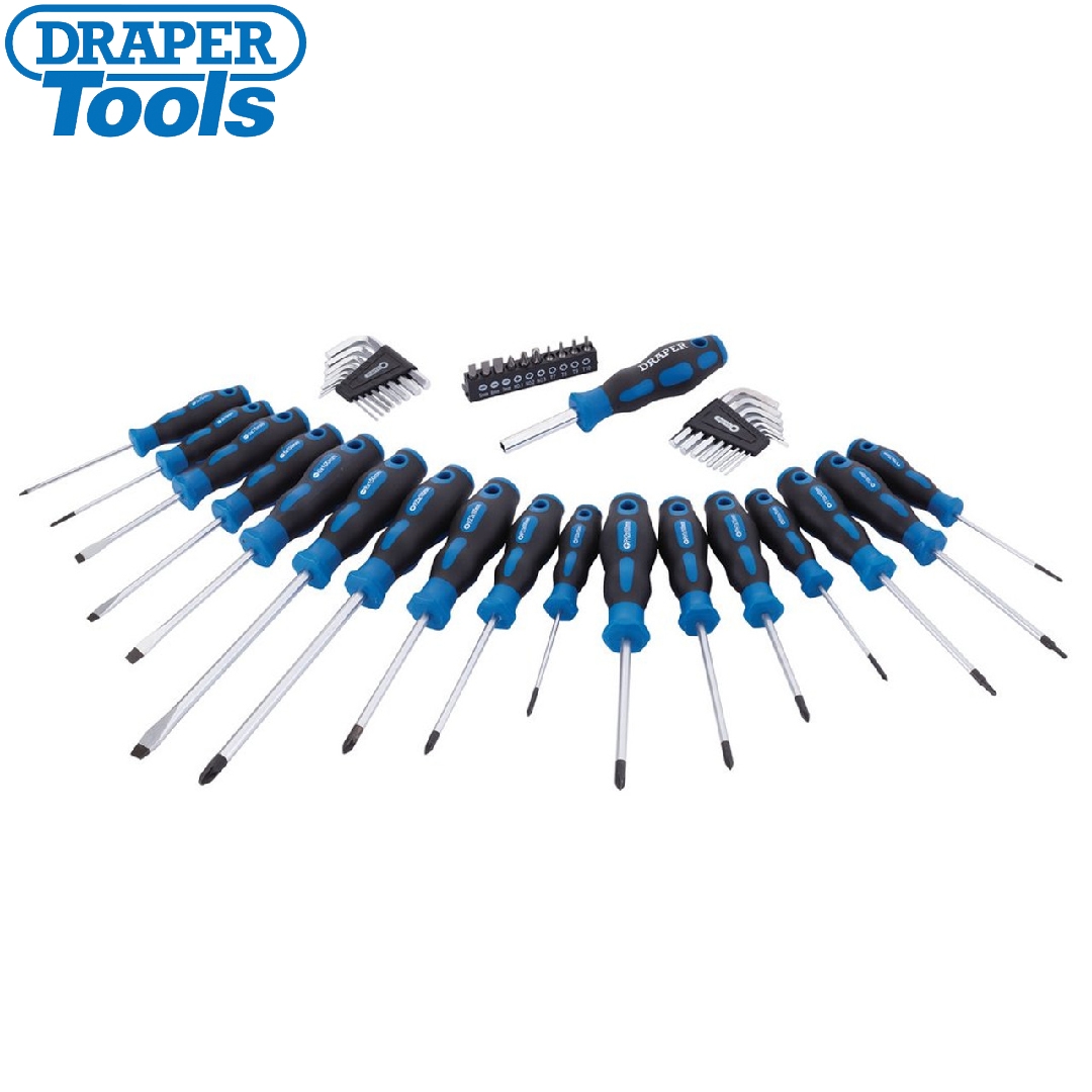 DRAPER - CONJUNTO COM 44 CHAVES DE FENDA E OUTRAS - Tools BR