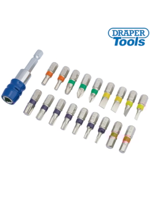 DRAPER - CONJUNTO DE 19 BITS MULTICOLORIDOS E CONECTOR RÁPIDO DRAPER - CONJUNTO DE 19 BITS MULTICOLORIDOS E CONECTOR RÁPIDO
