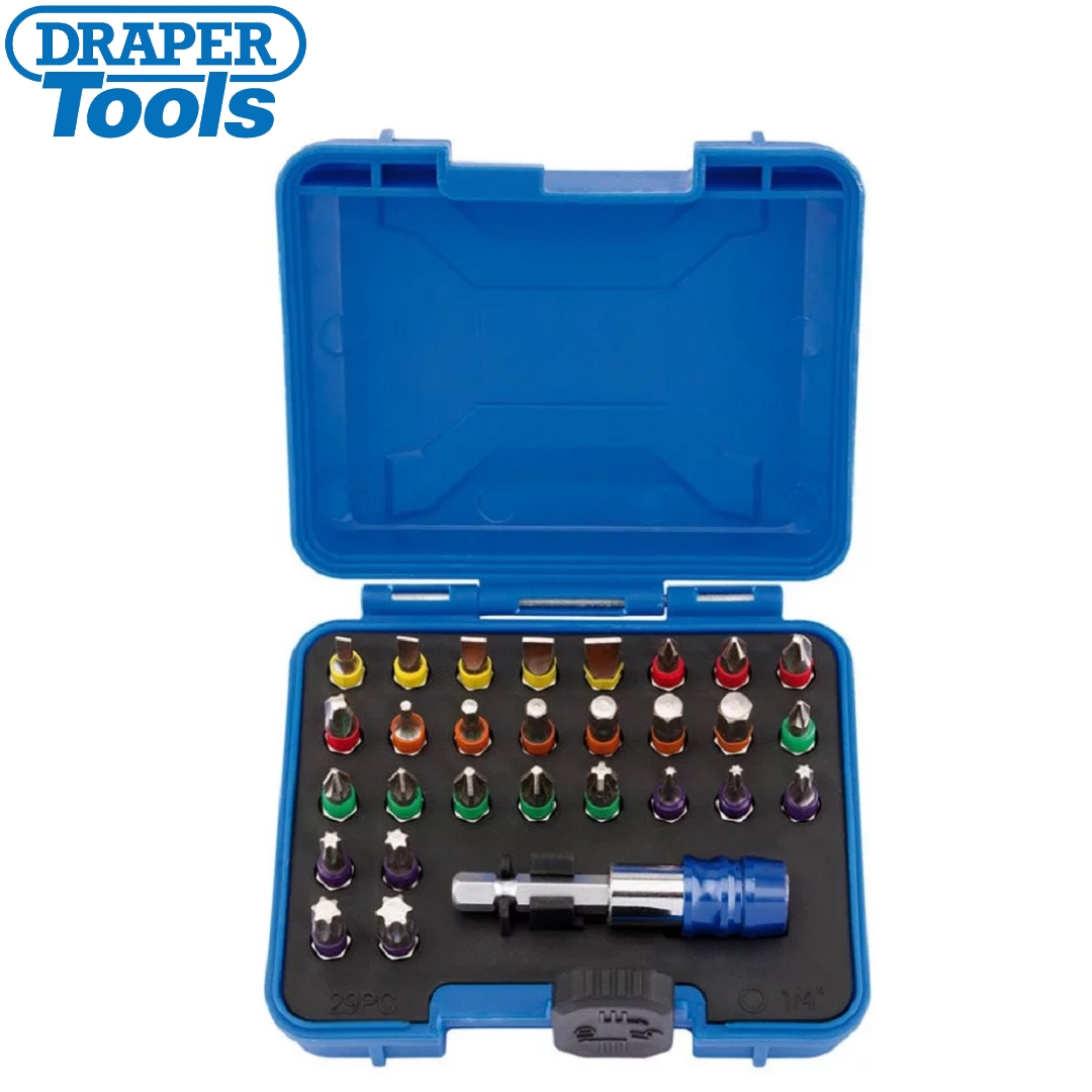 DRAPER - CONJUNTO DE 29 BITS MULTICOLORIDOS E CONECTOR RÁPIDO