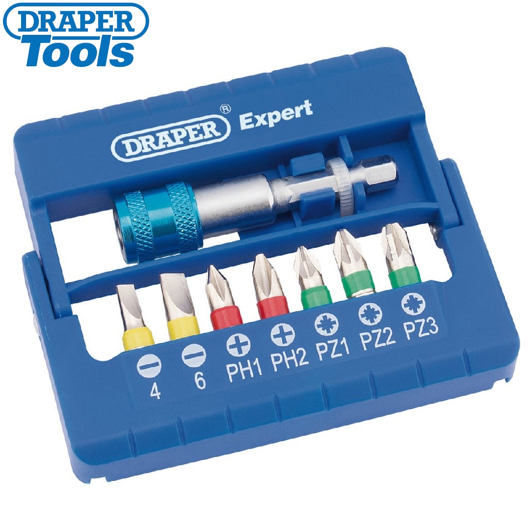DRAPER - CONJUNTO DE 8 BITS MULTICOLORIDOS E CONECTOR RÁPIDO
