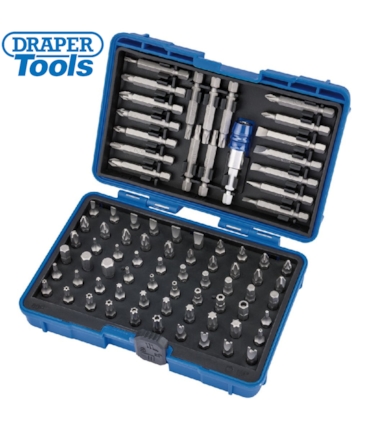 DRAPER - CONJUNTO DE 80 BITS COM PONTEIRA PARA ENCAIXE RÁPIDO DRAPER - CONJUNTO DE 80 BITS COM PONTEIRA PARA ENCAIXE RÁPIDO