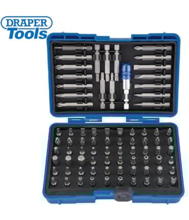 DRAPER - CONJUNTO DE 80 BITS COM PONTEIRA PARA ENCAIXE RÁPIDO DRAPER - CONJUNTO DE 80 BITS COM PONTEIRA PARA ENCAIXE RÁPIDO