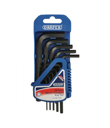 DRAPER - CONJUNTO DE CHAVES ALLEN (METRICO) - 10 PCS