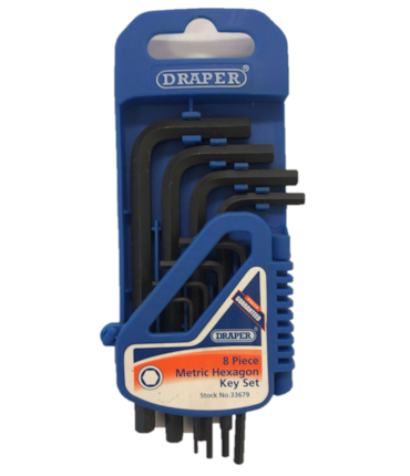 DRAPER - CONJUNTO DE CHAVES ALLEN (METRICO) - 8 PCS
