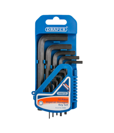 DRAPER - CONJUNTO DE CHAVES ALLEN (POLEGADA) - 10 PCS DRAPER - CONJUNTO DE CHAVES ALLEN (POLEGADA) - 10 PCS