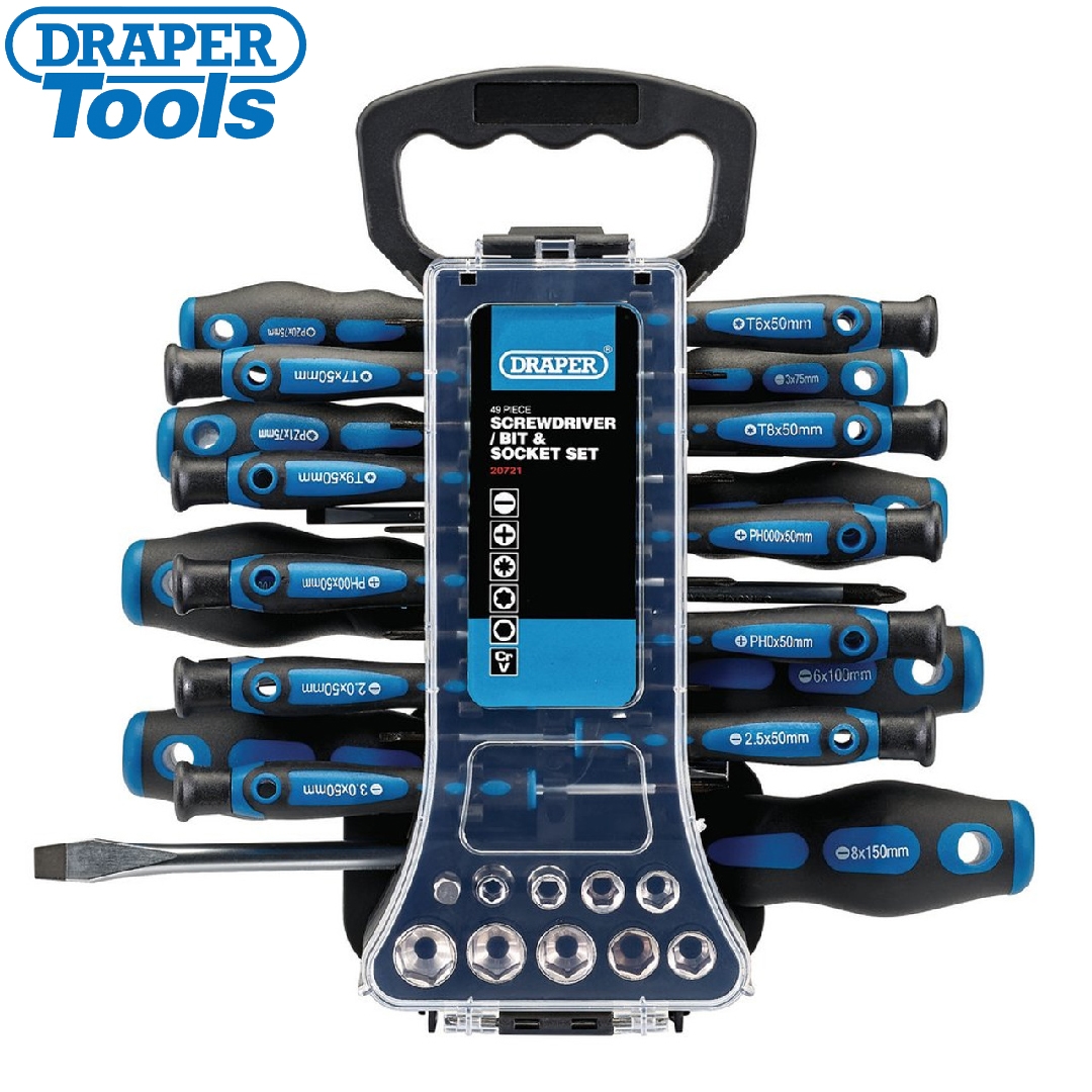 DRAPER 51pc. ソケットセット DRAPER - CONJUNTO DE CHAVES E SOQUETES - 49 PECAS - Tools BR