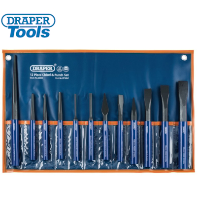 DRAPER - CONJUNTO DE FORMÕES E PUNÇÕES - 12 PCS