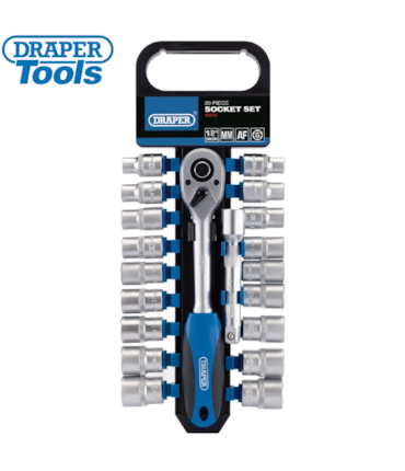 DRAPER - KIT CHAVE CATRACA 1/2 PROFISSIONAL - 20 PEÇAS