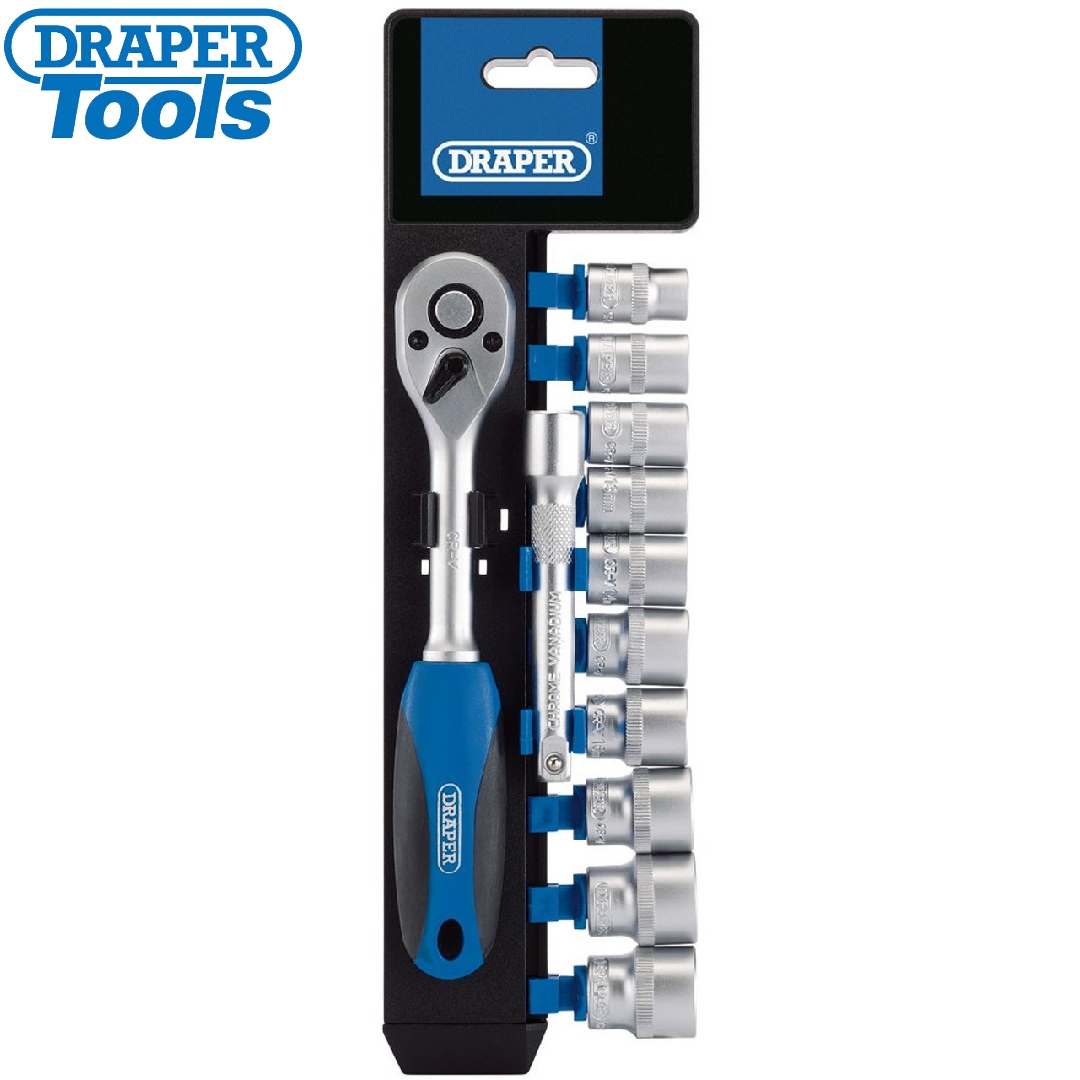 DRAPER - CONJUNTO CHAVE CATRACA E SOQUETES - 60 PCS - Tools BR