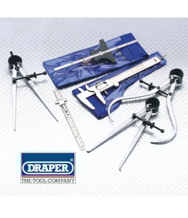 DRAPER - KIT PARA MEDIÇÕES COM 6 PEÇAS DRAPER - KIT PARA MEDIÇÕES COM 6 PEÇAS