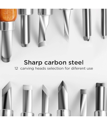 FACAS, GOIVAS E FORMÕES PARA ESCULPIR - KIT COM 12 PEÇAS FACAS, GOIVAS E FORMÕES PARA ESCULPIR - KIT COM 12 PEÇAS