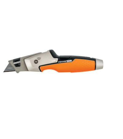 FISKARS - ESTILETE DOBRÁVEL TRAPEZOIDAL COM ADAPTADOR PARA BITS