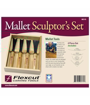 FLEXCUT - 4 PC. SCULPTOR'S SET - CONJUNTO DE 4 GOIVAS PARA ESCULPIR FLEXCUT - 4 PC. SCULPTOR'S SET - CONJUNTO DE 4 GOIVAS PARA ESCULPIR