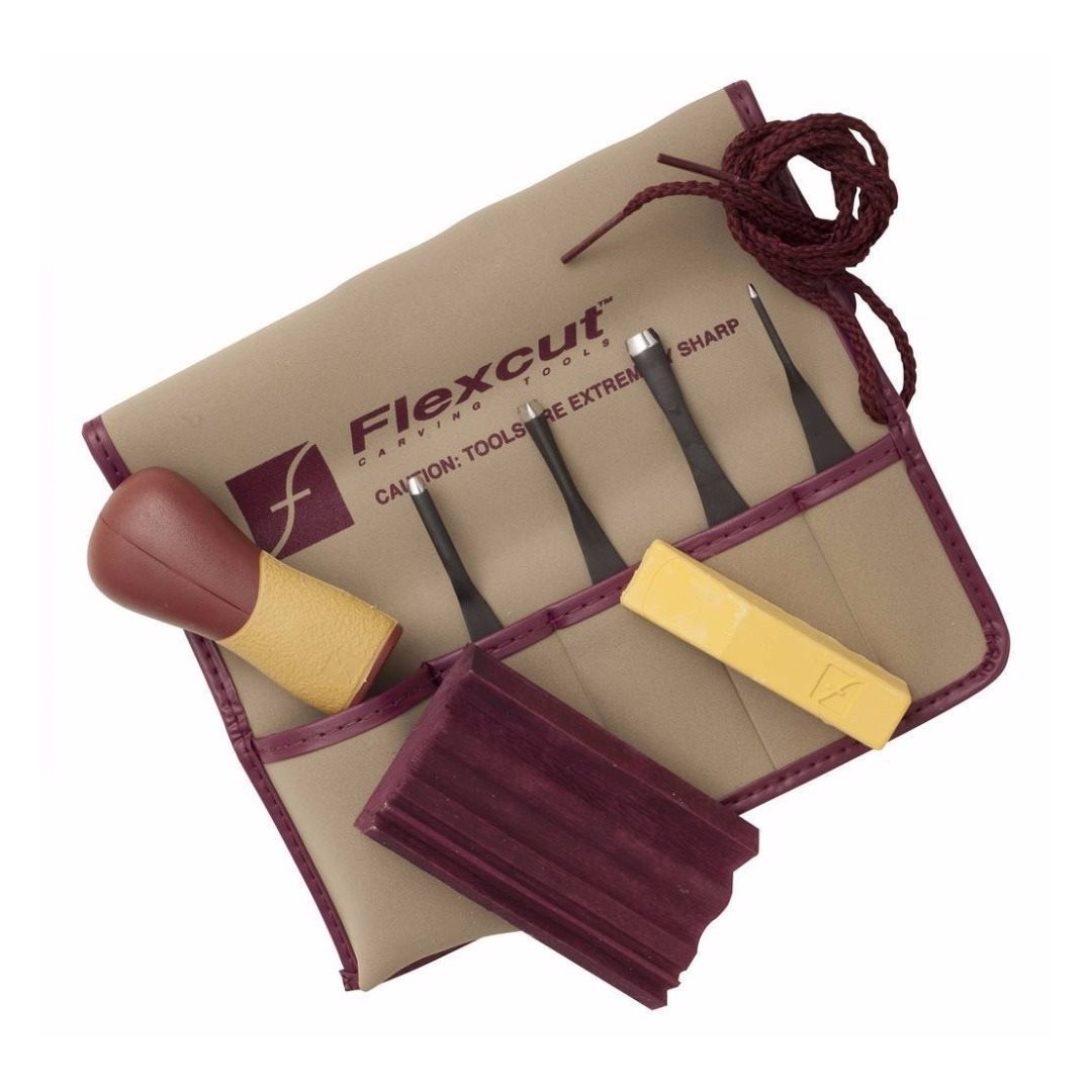 FLEXCUT - 5 PC. PRINTMAKING SET - KIT PARA PLACAS DE IMPRESSÃO