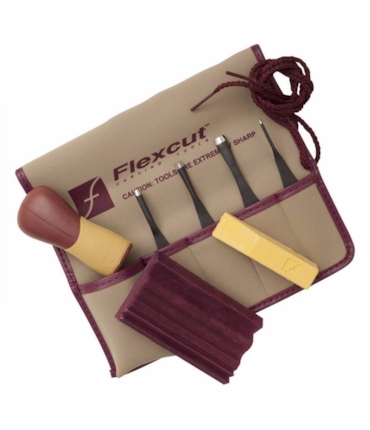 FLEXCUT - 5 PC. PRINTMAKING SET - KIT PARA PLACAS DE IMPRESSÃO