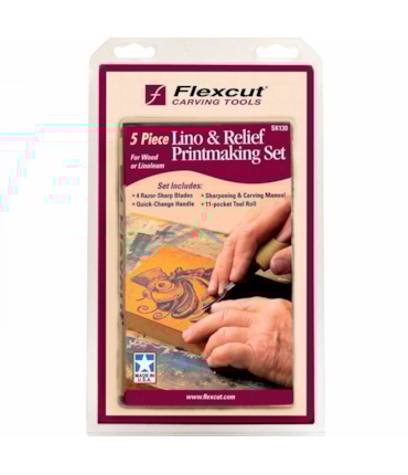 FLEXCUT - 5 PC. PRINTMAKING SET - KIT PARA PLACAS DE IMPRESSÃO